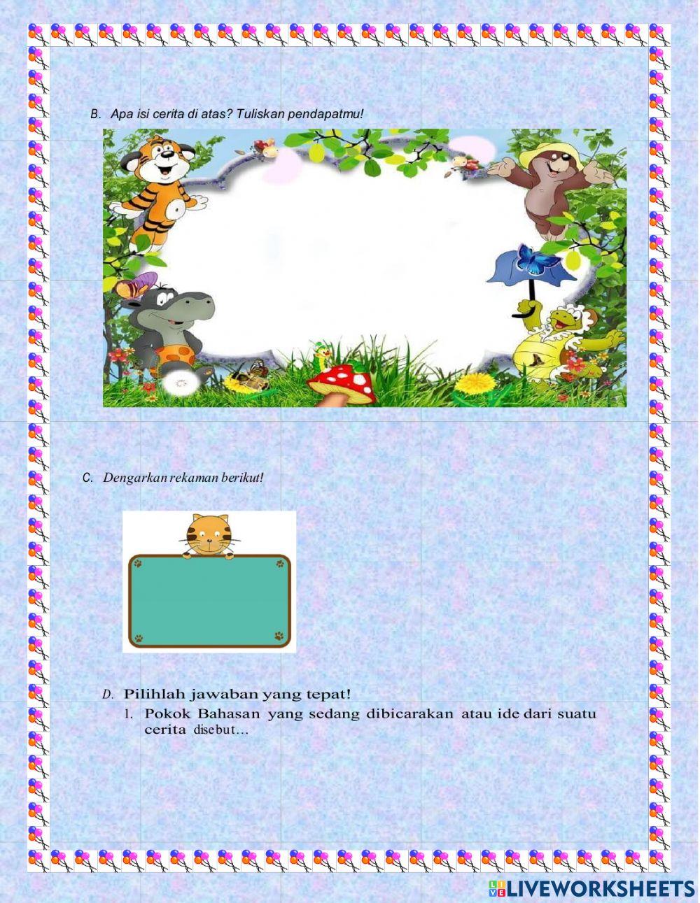 LKPD Teks Narasi Cerita Imajinatif