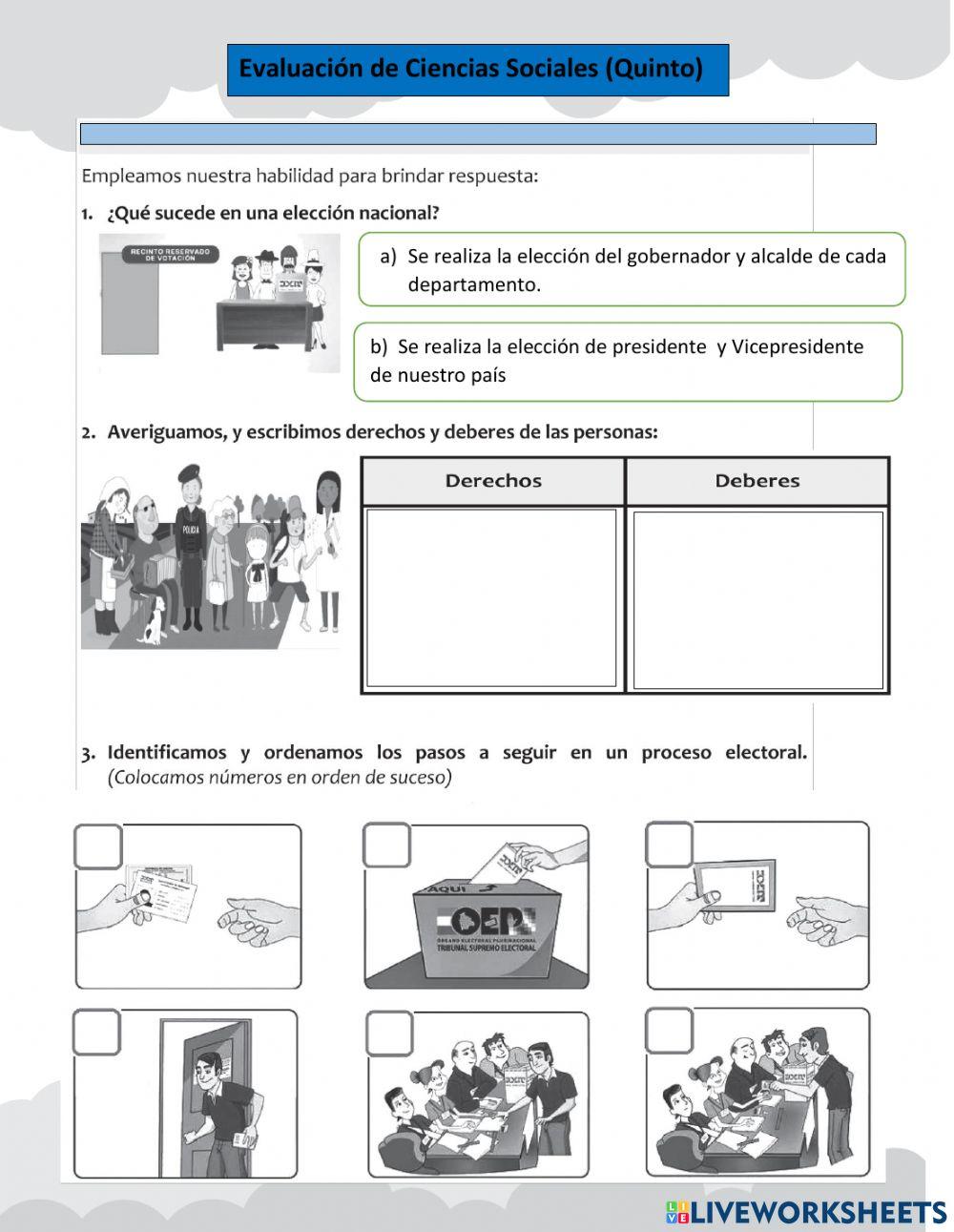 Evaluación de Ciencias Sociales