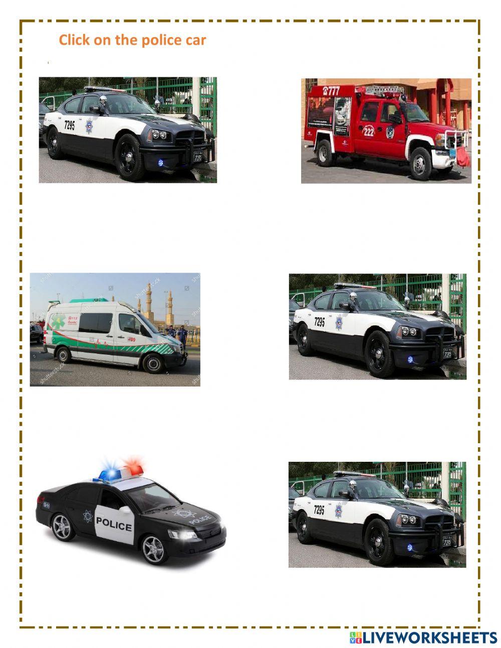 Click on police car