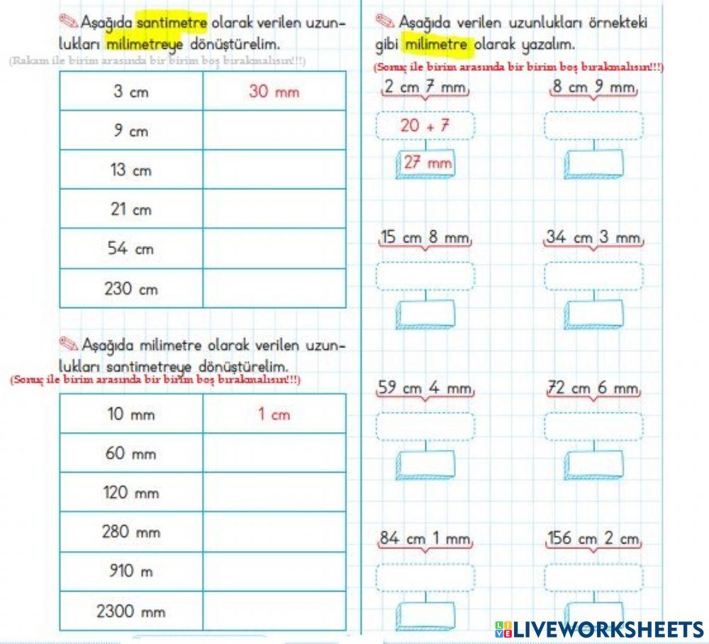 Uzunluk Ölçüleri 2