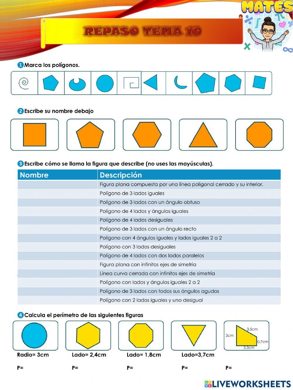 Repaso Matemáticas Tema10