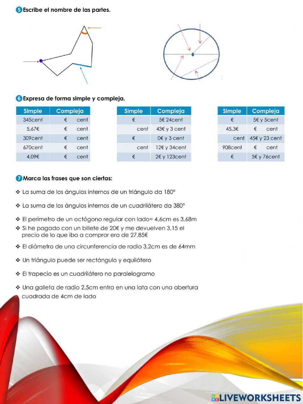 Repaso Matemáticas Tema10