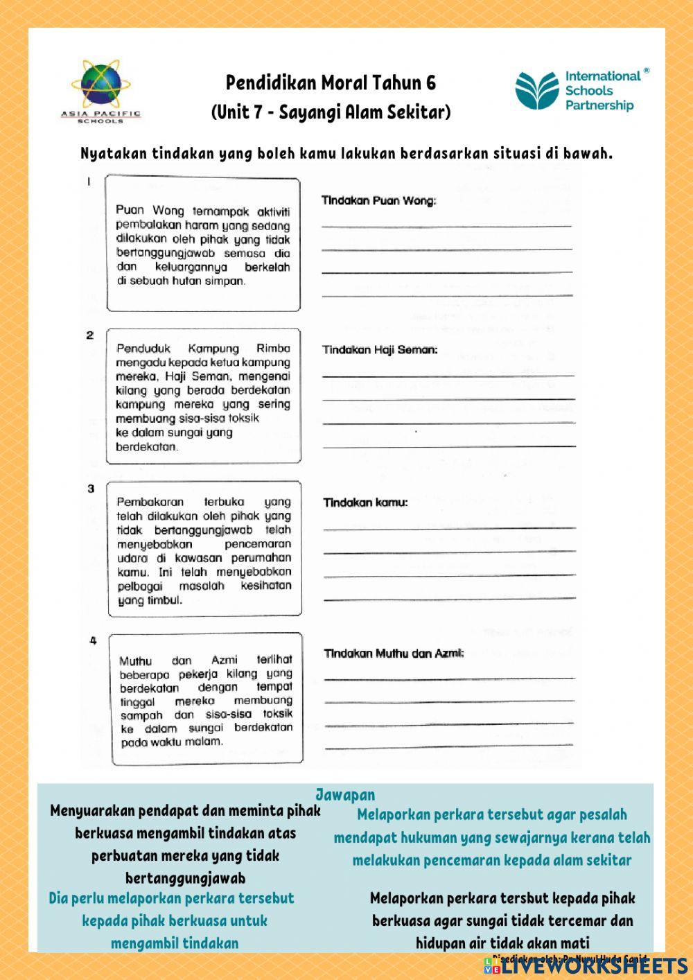 Unit 7 - Sayangi Alam Sekitar