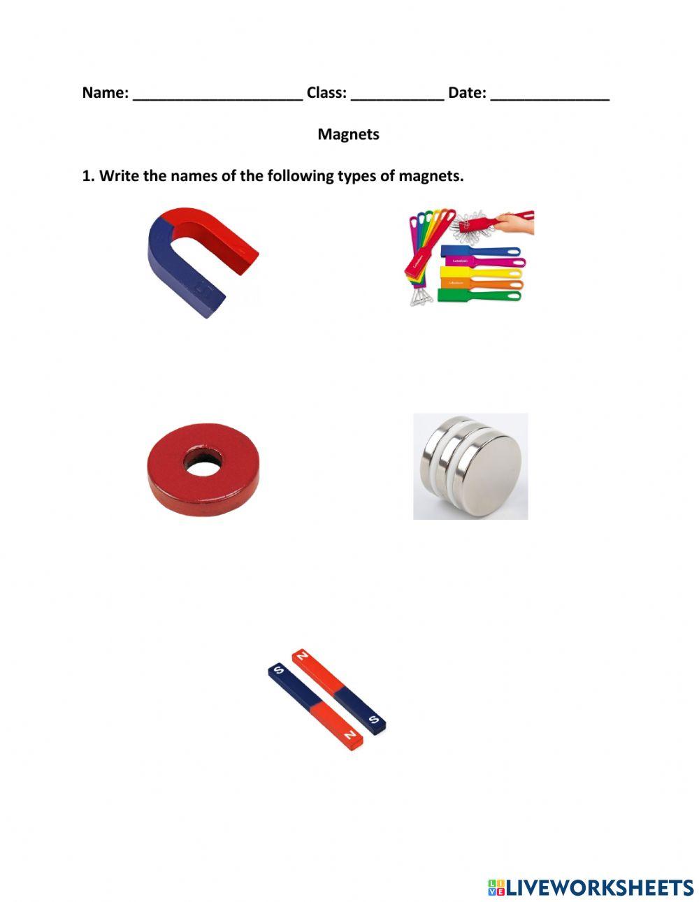 Magnets Worksheet