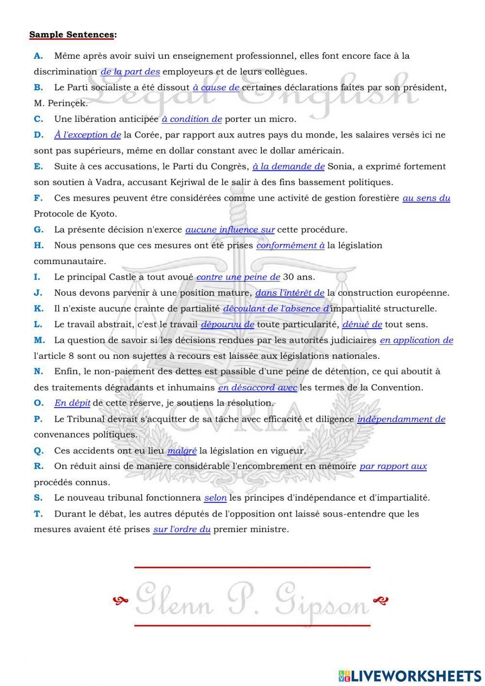 Complex Prepositions in Legal English