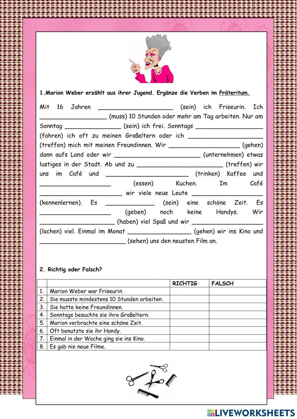 Marion Weber erzählt aus ihrer Jugend