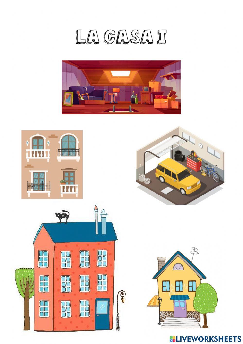 Vocabulario estancias de la casa 1