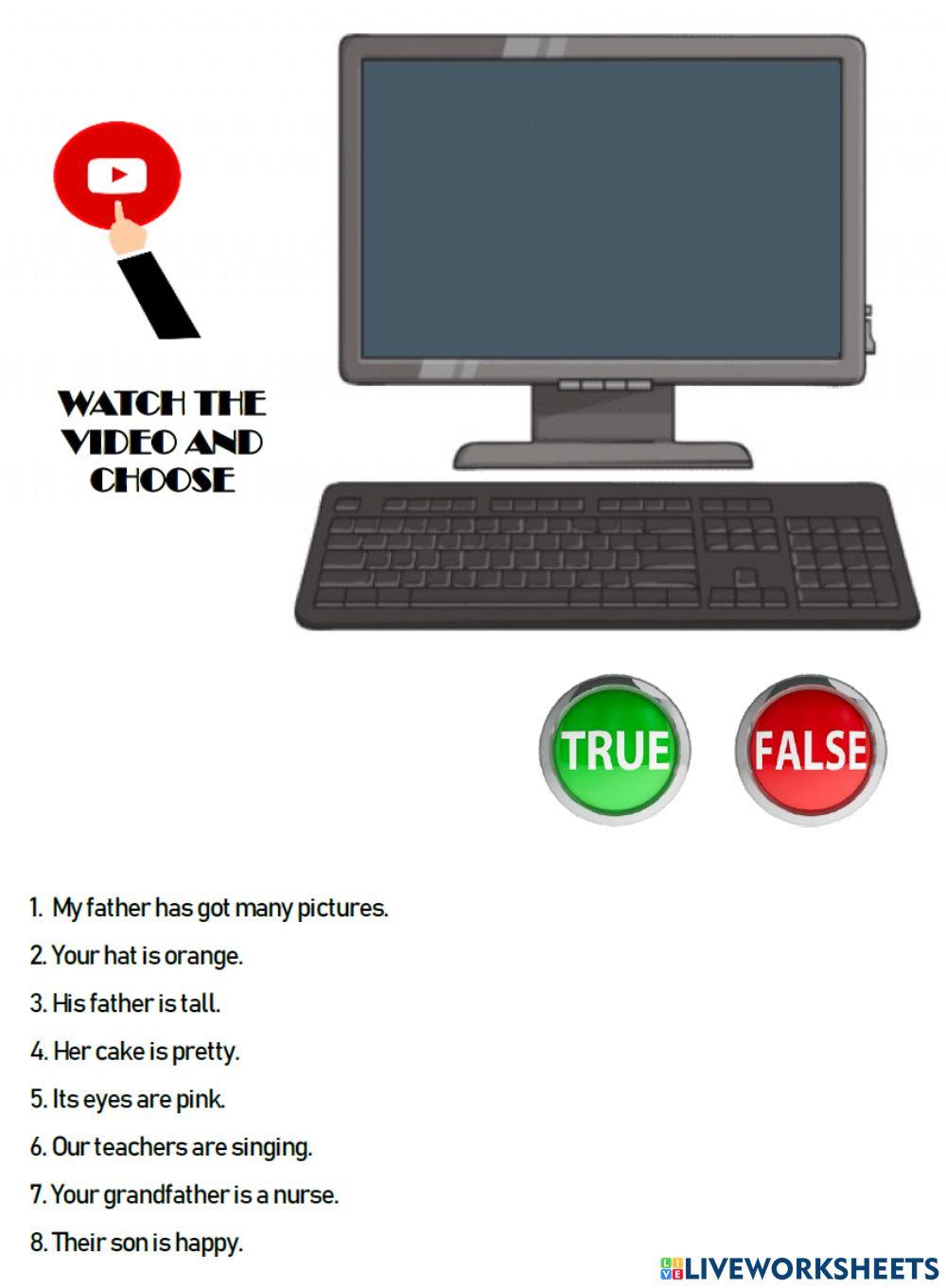 Possessive adjectives listening2