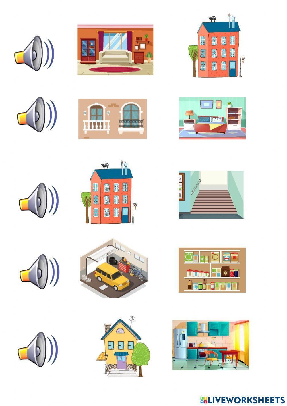 Vocabulario estancias de la casa