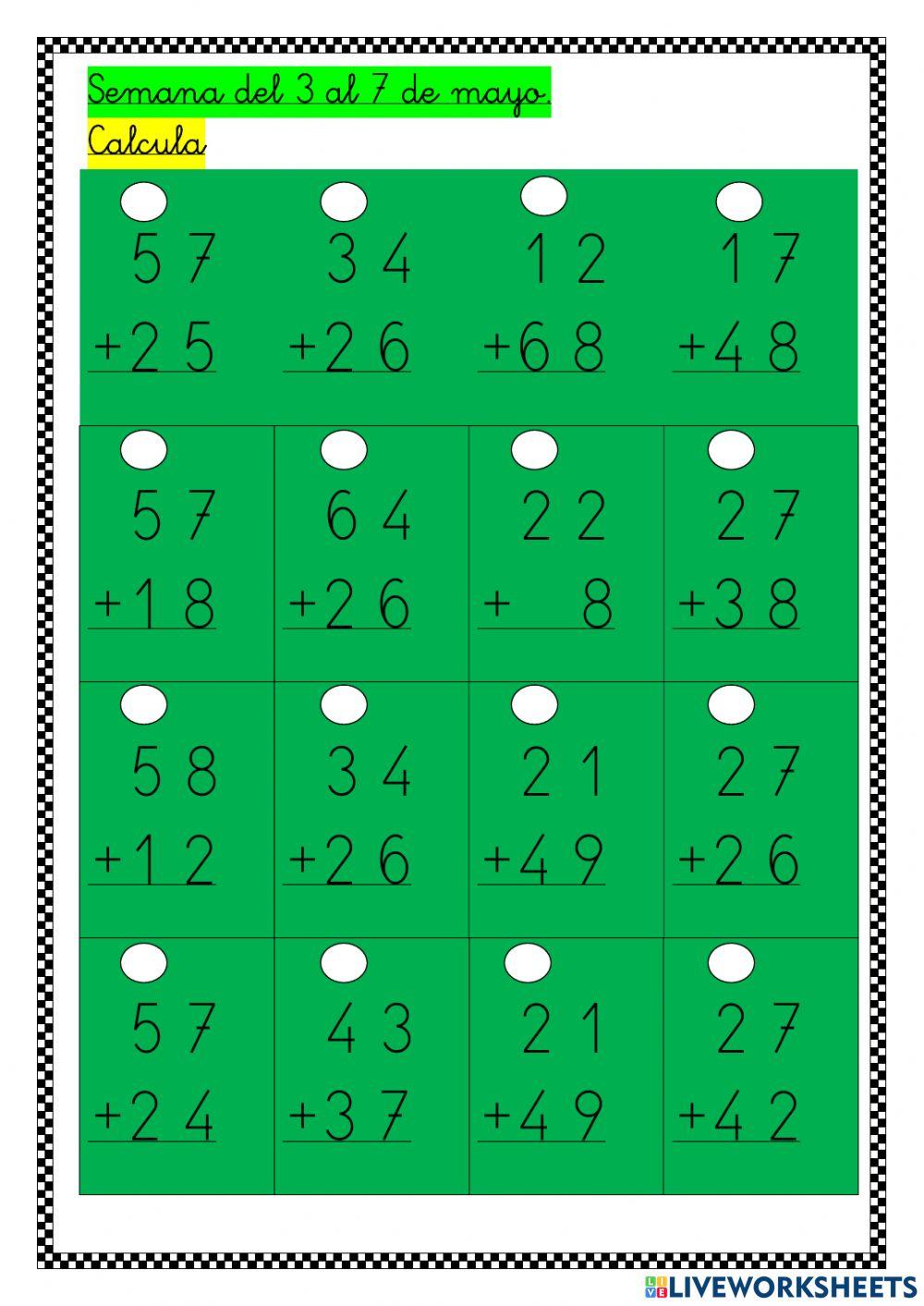 Semana del 2 al 7 de mayo de 2021