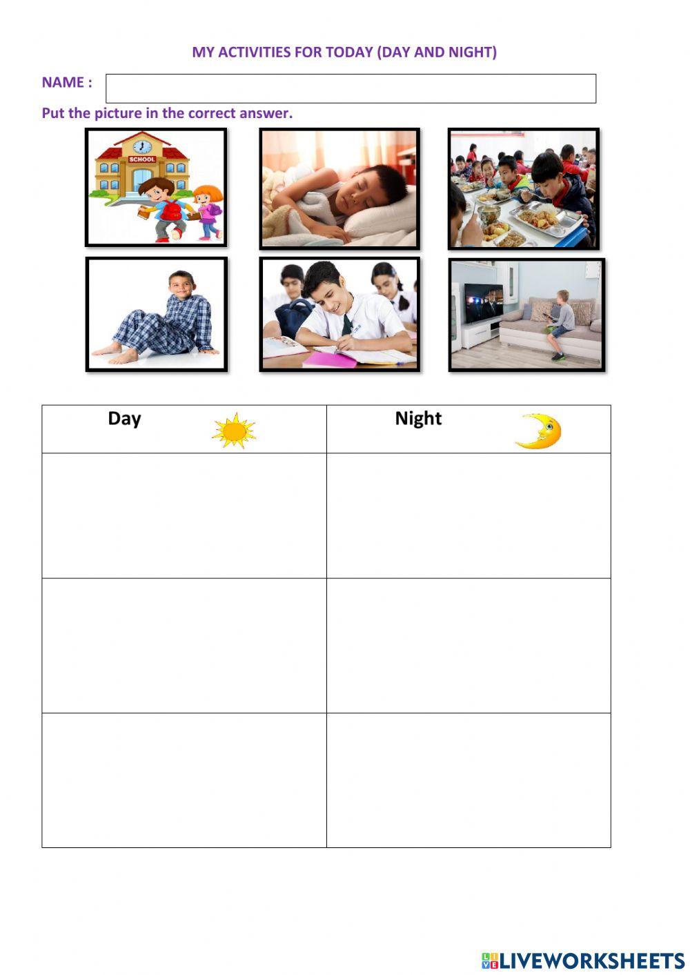 Activities day& night