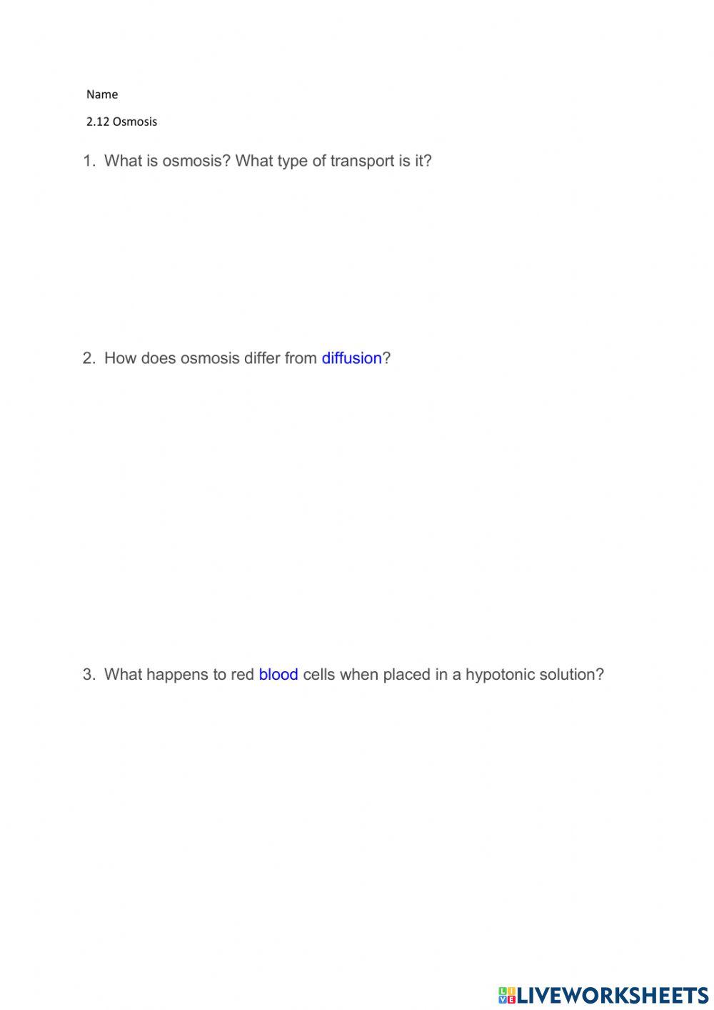 2.12 Osmosis