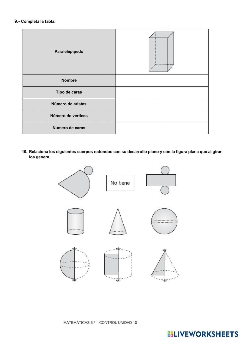 Prueba cuerpos geométricos