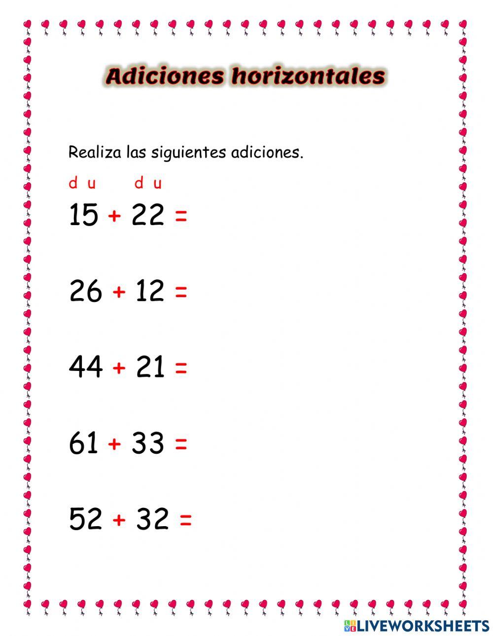 Adiciones horizontales