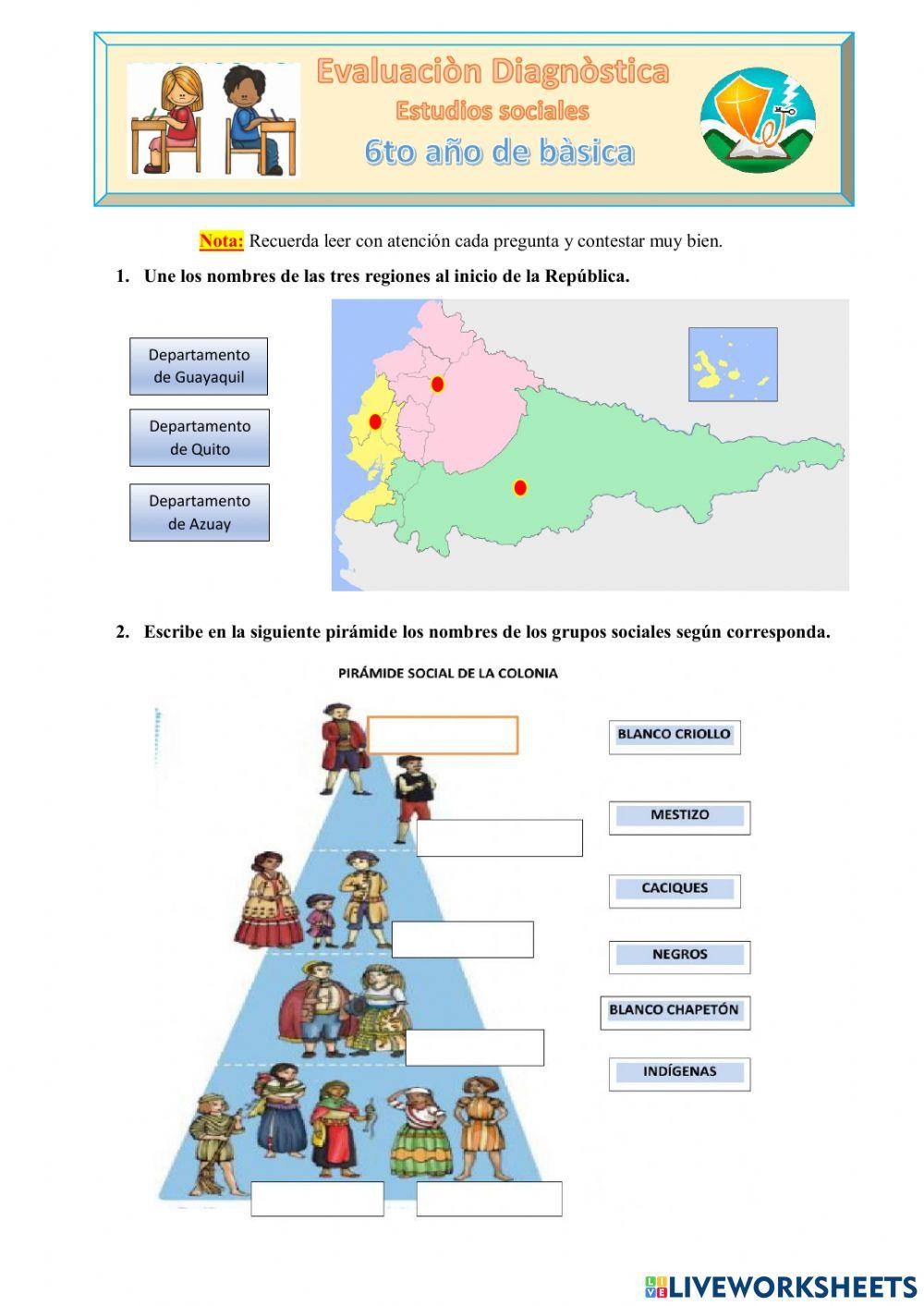 Prueba de diagnóstico 6to