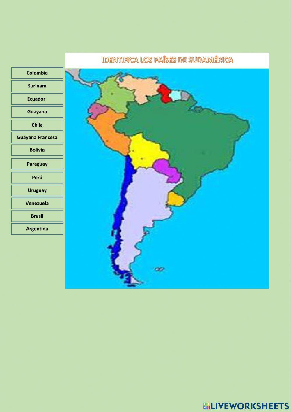 Piases de América del sur