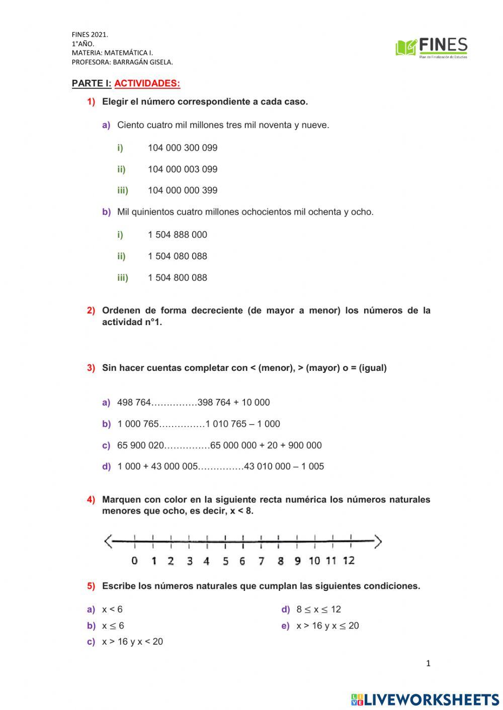 Tp n°1: número naturales
