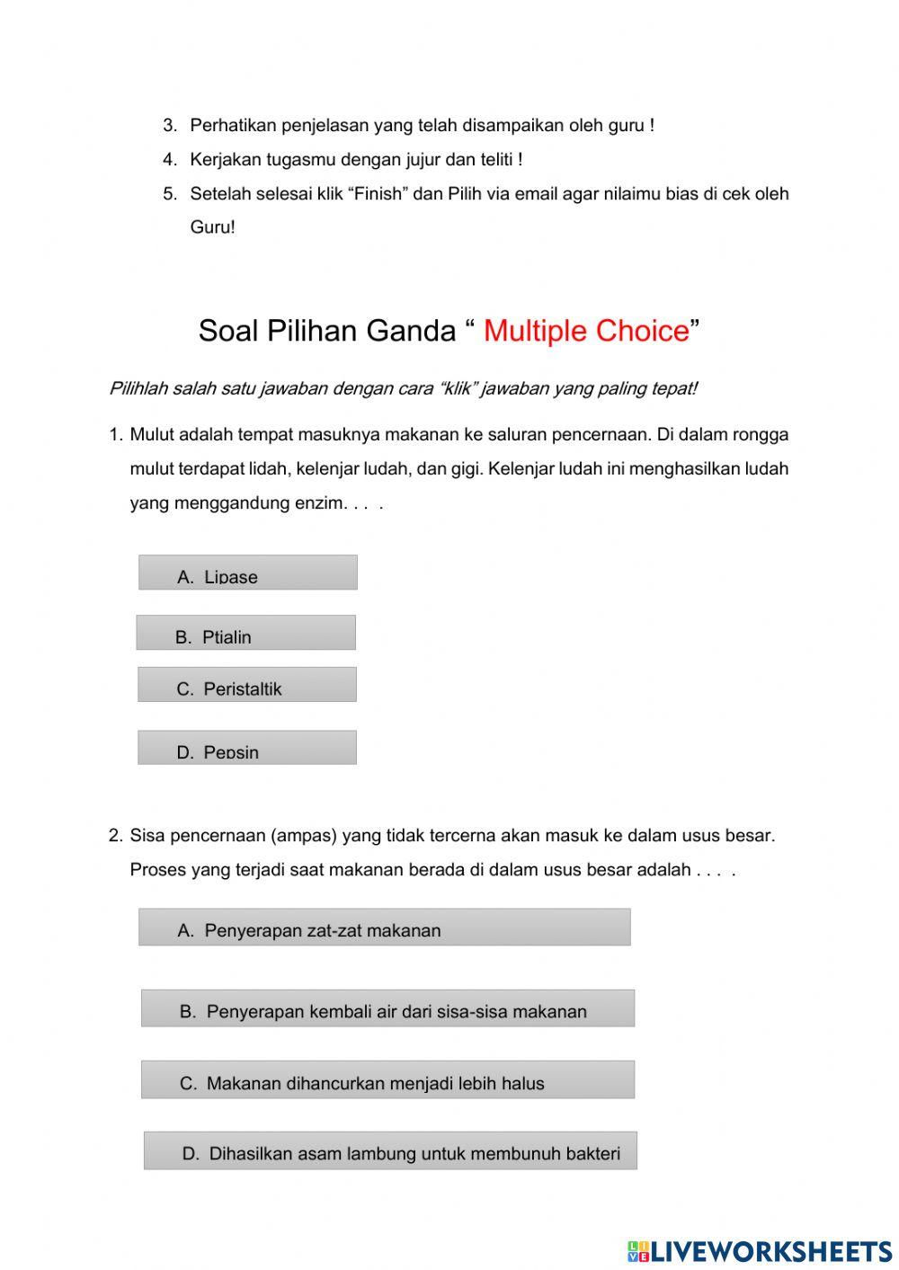 LKPD -sistem pencernaan manuasia-