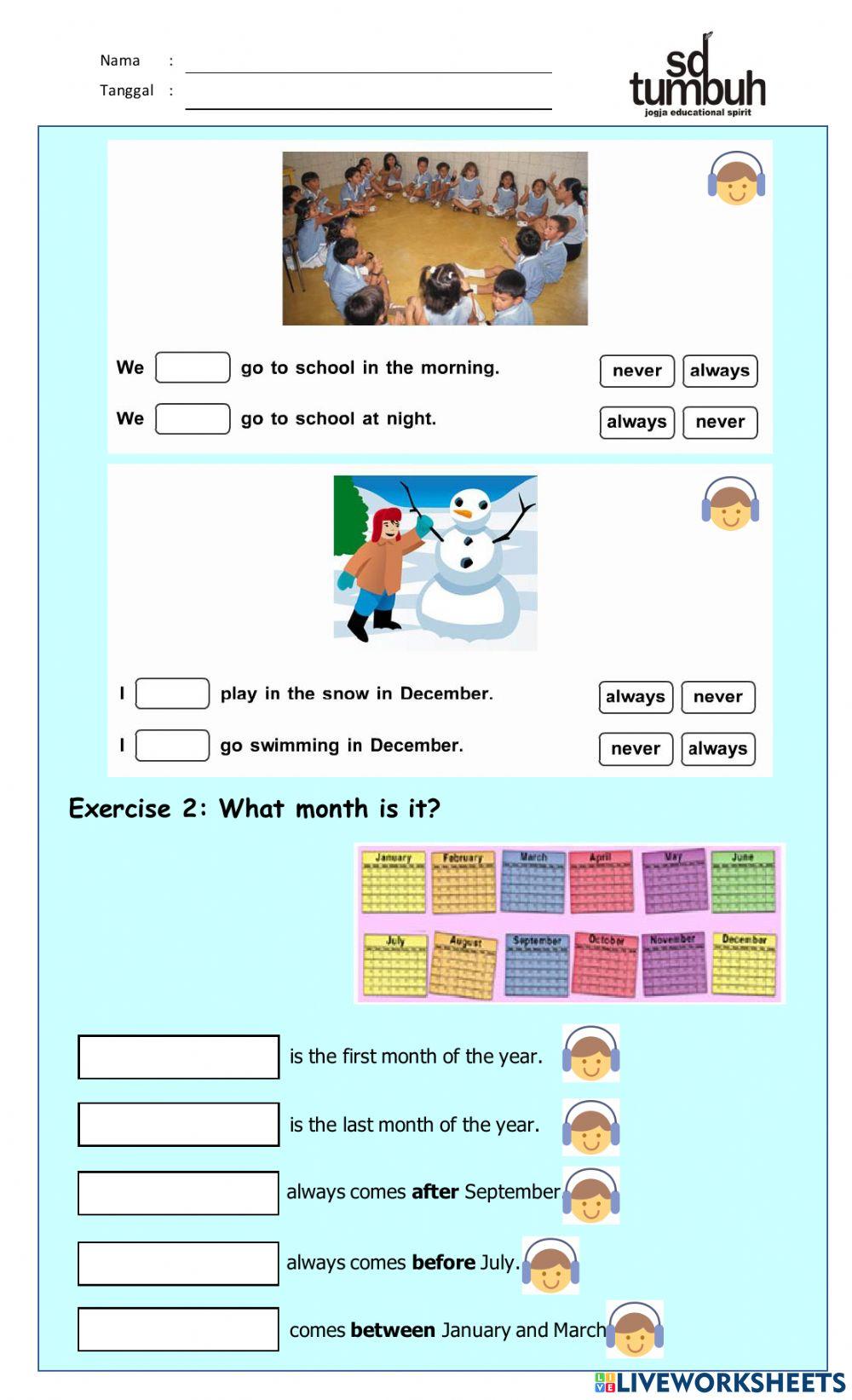 12 Months A Year: Always and Never-A