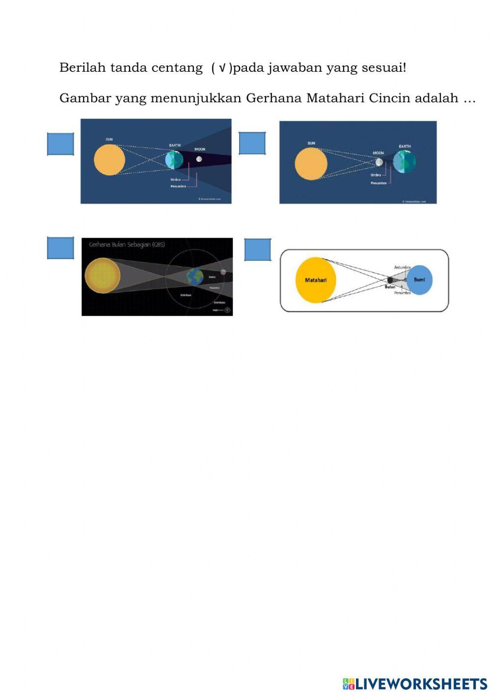 Gerhana Matahari dan Bulan