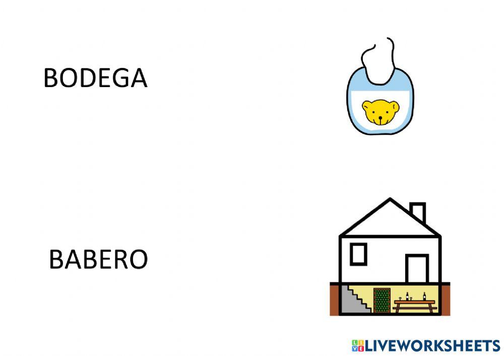 Lectura de trisílabas con B