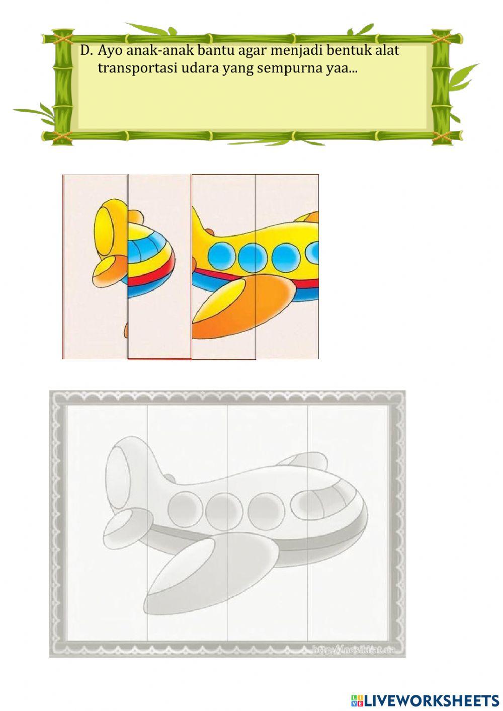 Tema alat transportasi UDARA