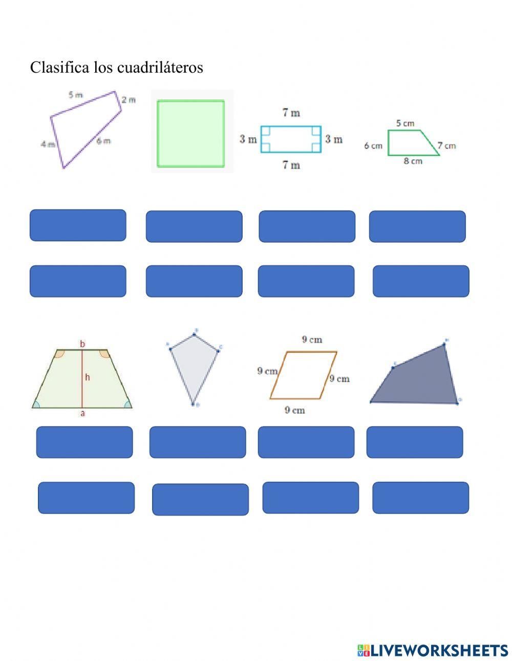 Clasificación de cuadriláteros - 7-01