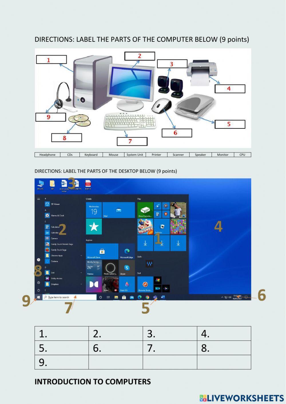 Computer Quiz - Introduction to Computer