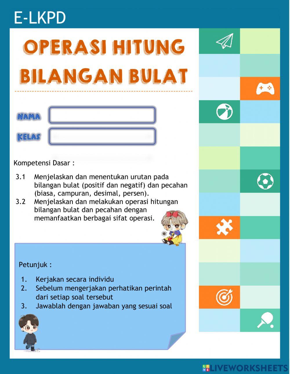 Operasi Hitung Bilangan Bulat