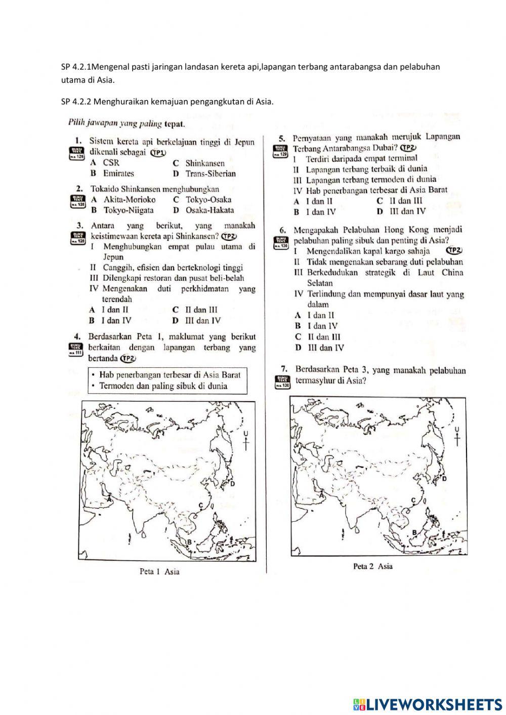 Jenis dan kemajuan pengankutan di asia