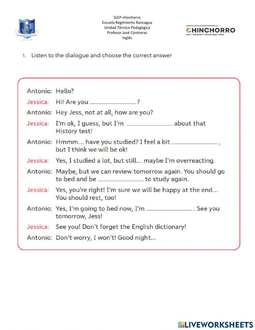 Listen and choose the correct word
