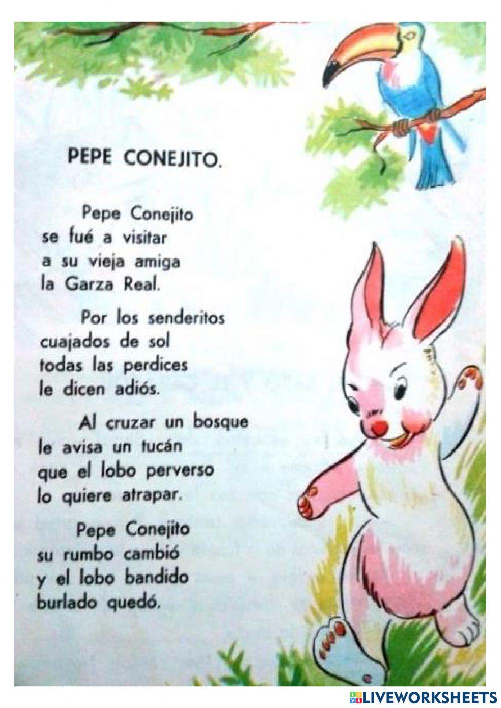 Cuento Pepe Conejito
