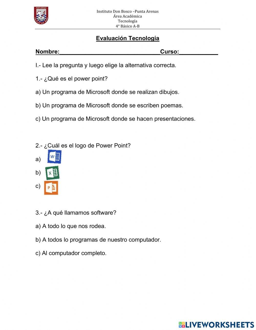 Evaluación Tecnología