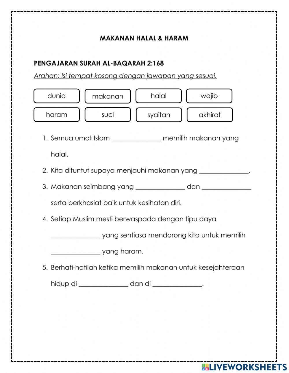 Makanan Halal & Haram