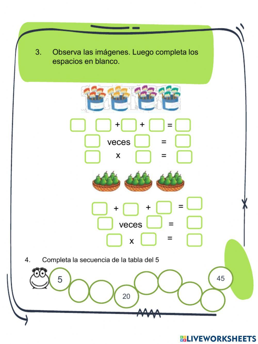 Tabla de multiplicar