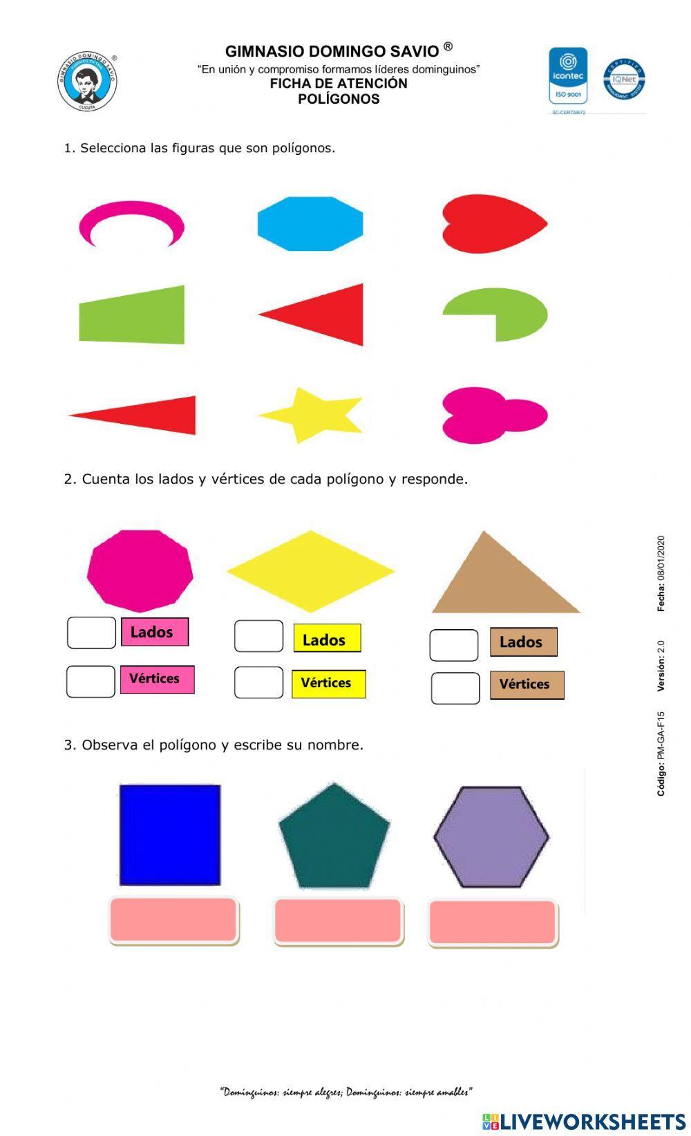 Polígonos (Ficha de atención)