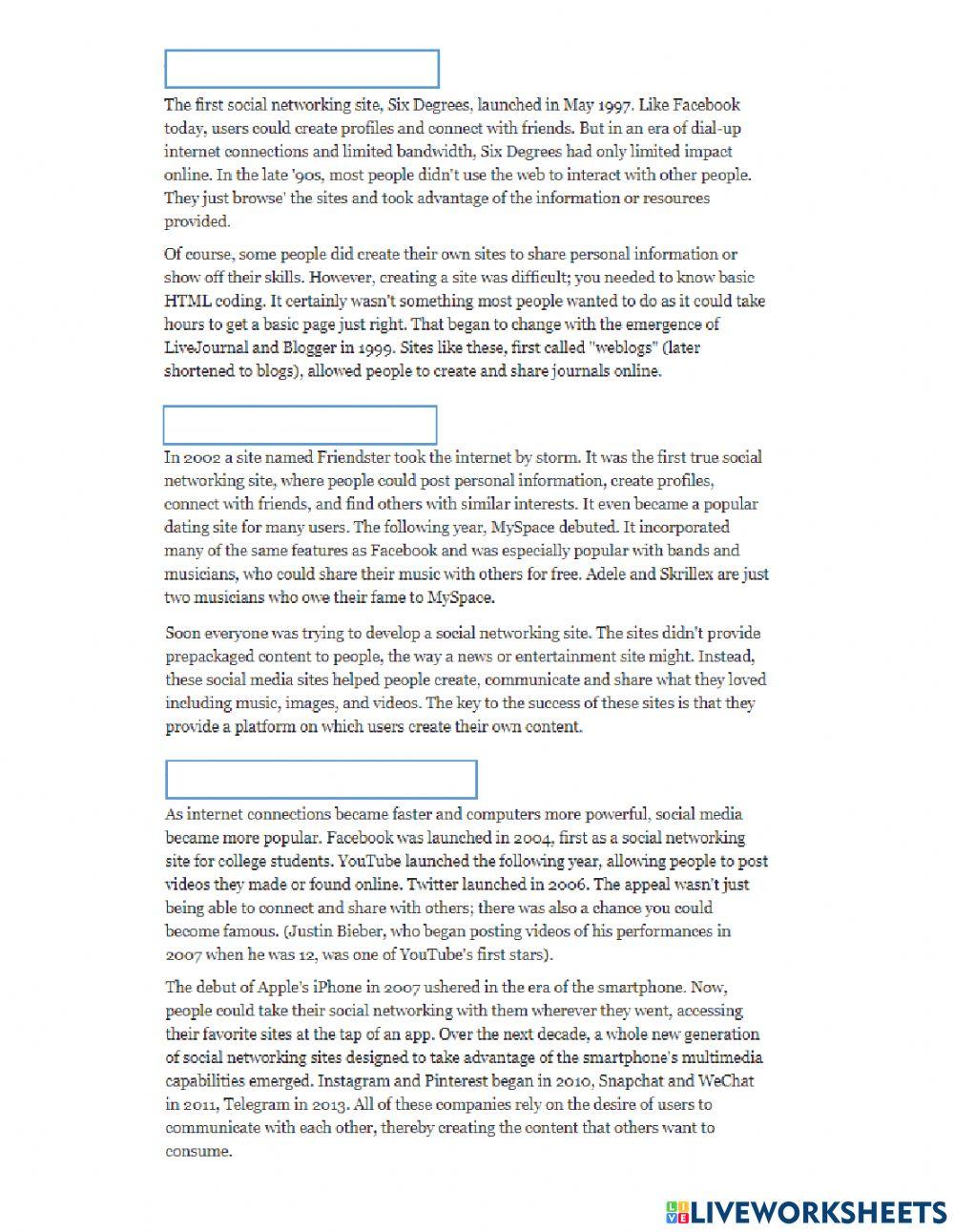 A Brief History of Social Media