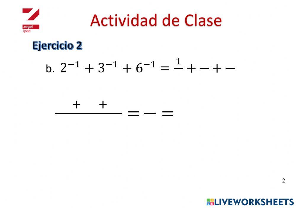 Teoría de Exponentes 2