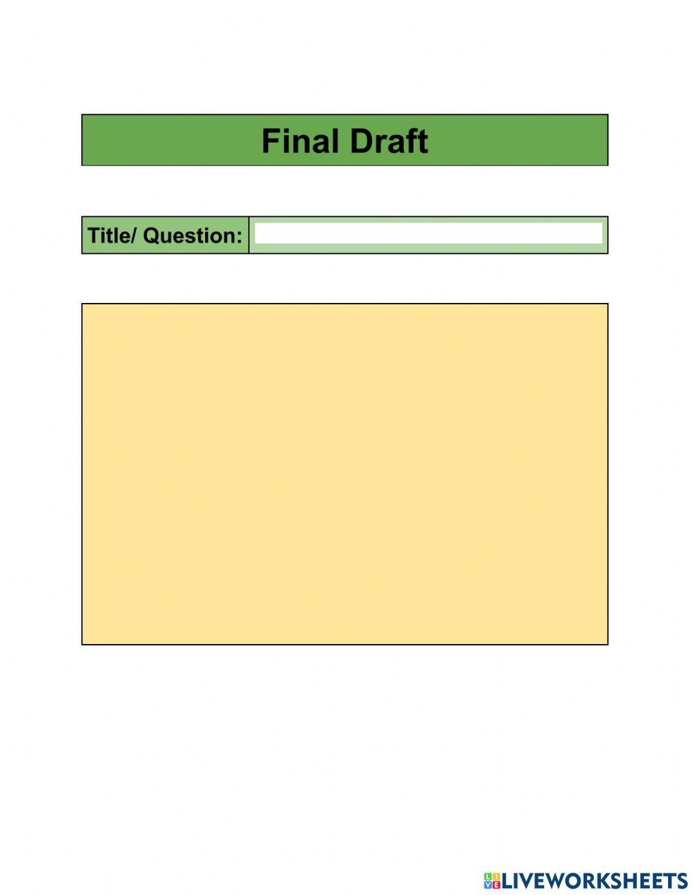 Skill:How to Outline!