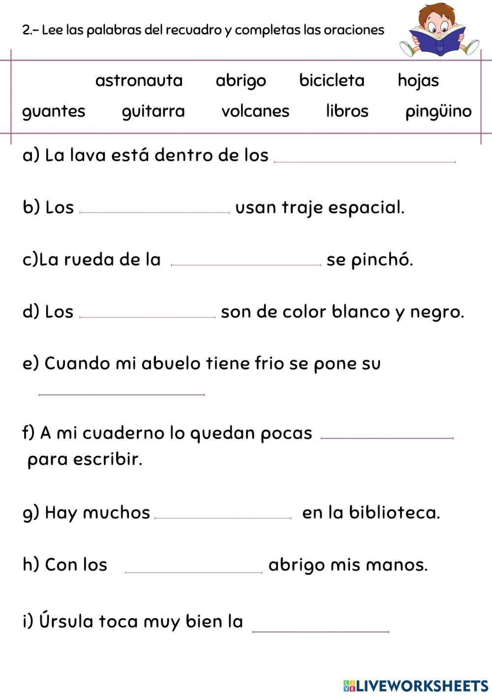 Evaluación Lenguaje