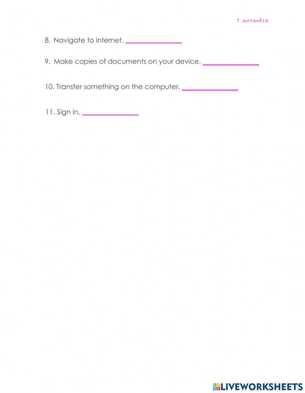 Basic technology verbs