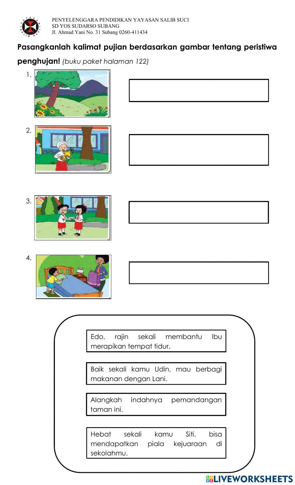 Ungkapan Pujian Berdasarkan Gambar