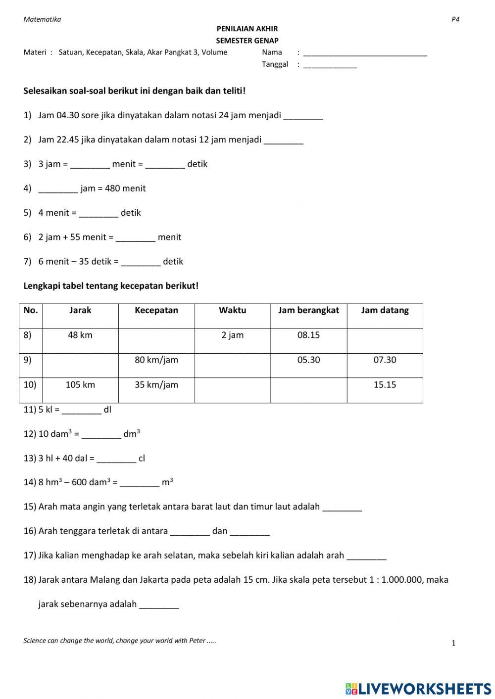 Review PAT 1 Semester 2