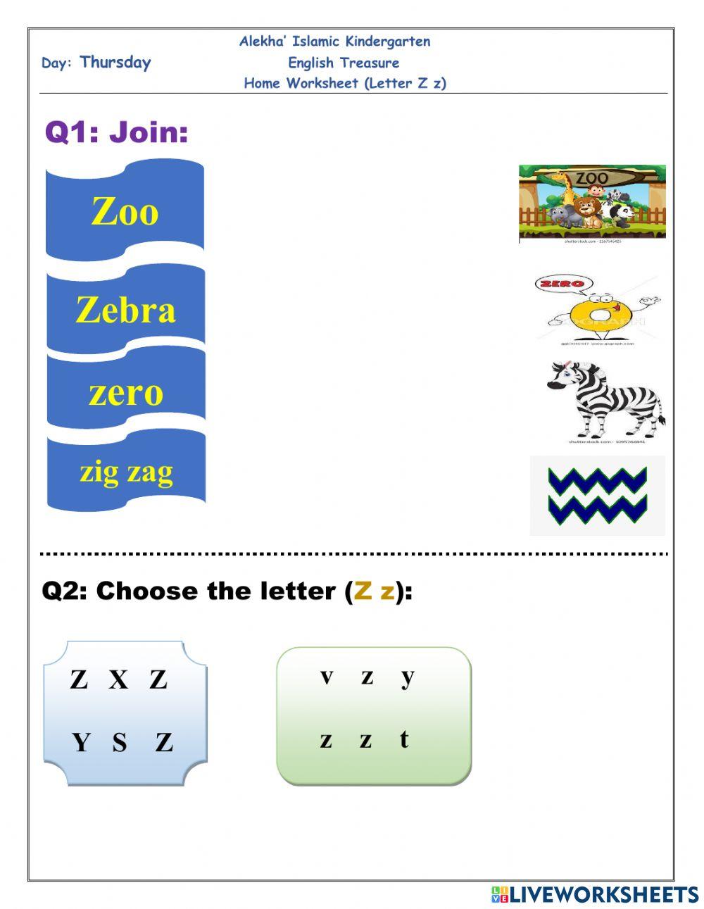 Letter Z z