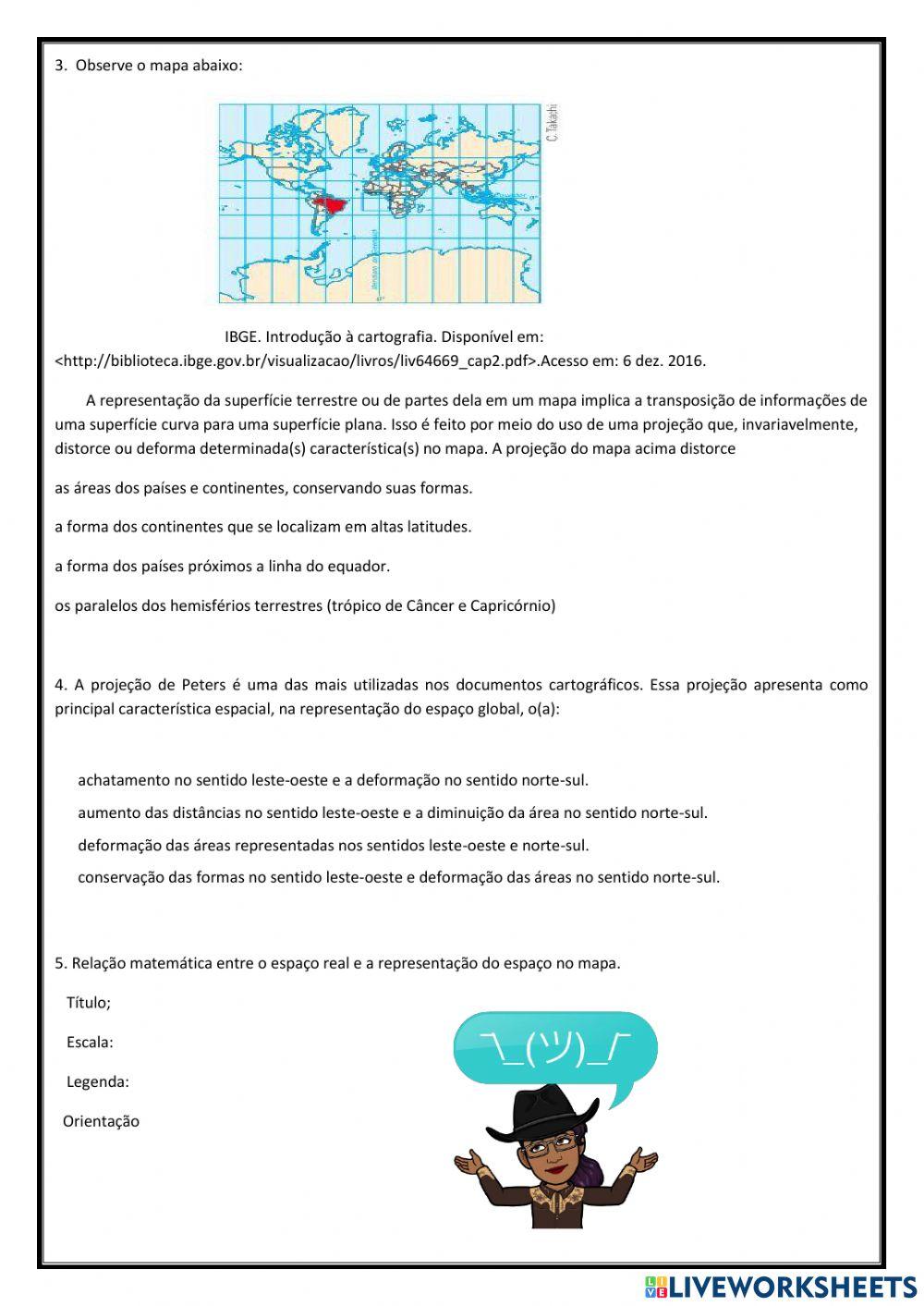 Retomada sobre cartografia