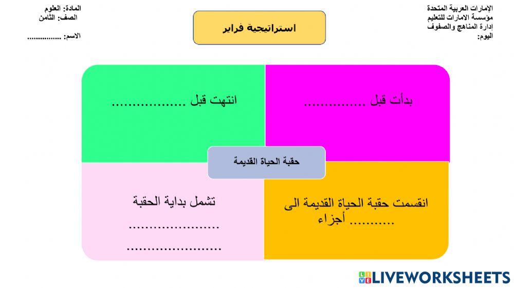 بداية الحقبة القديمة