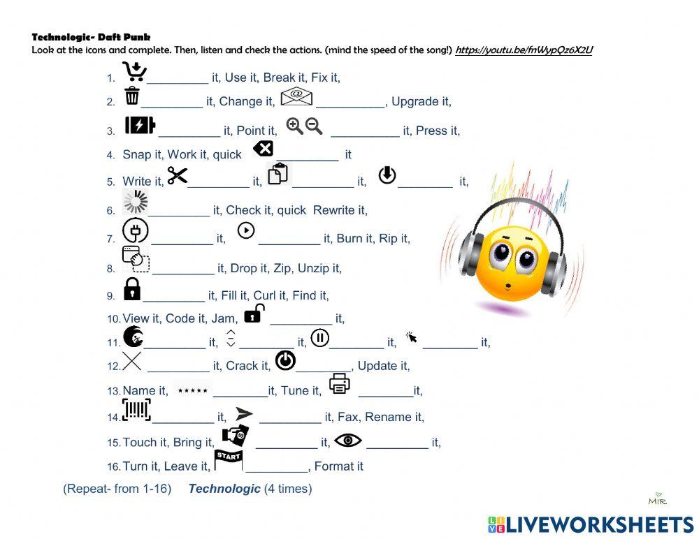 Song: Technologic -Daft Punk