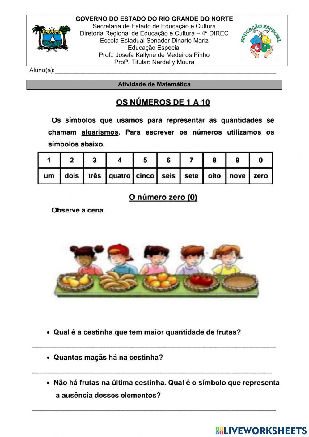 Números Naturais Números Naturais