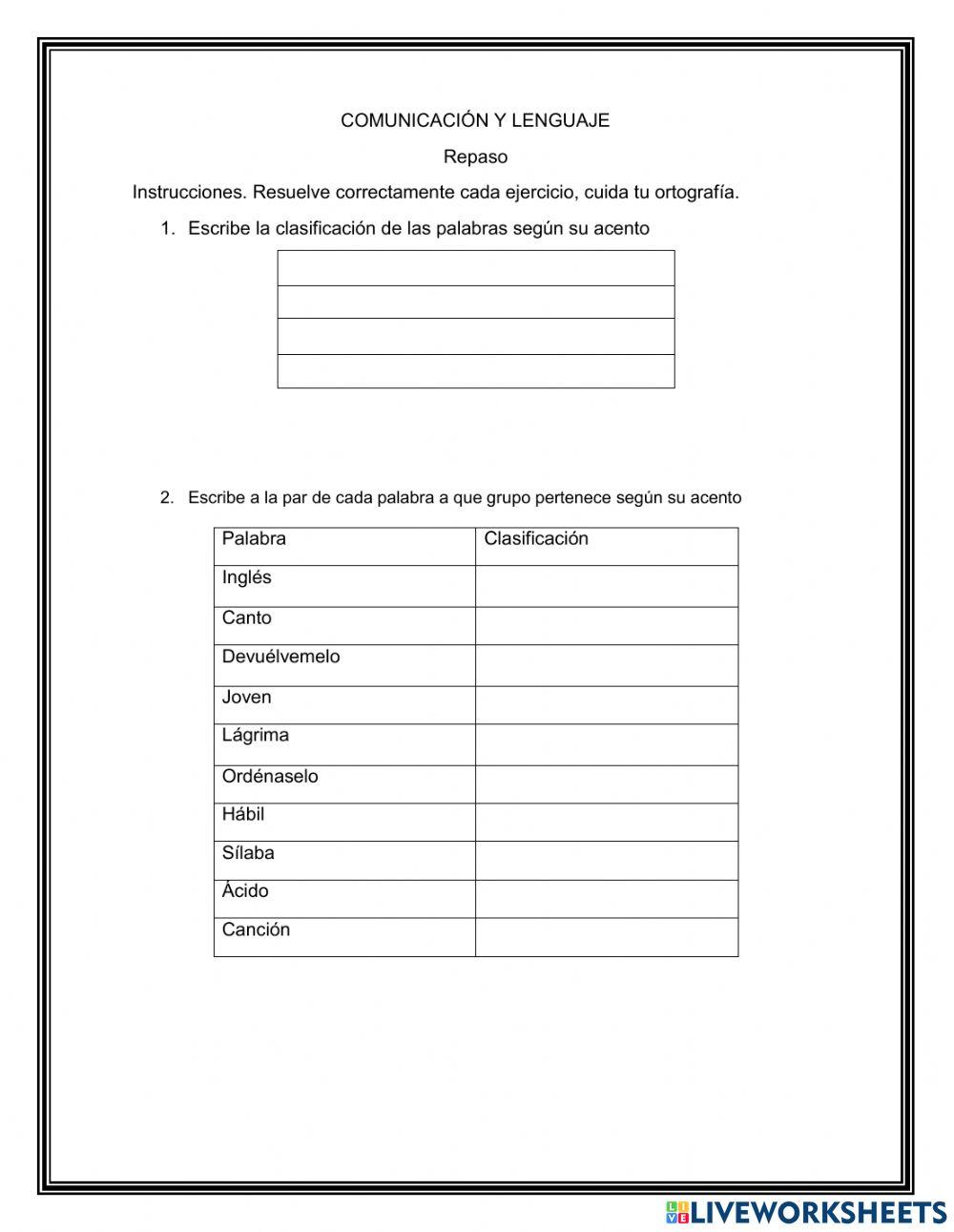 Repaso comunicación