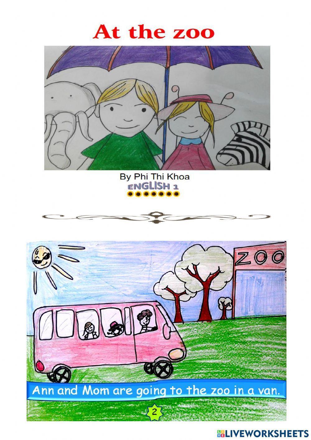 English 1 - Story 5 - At the zoo